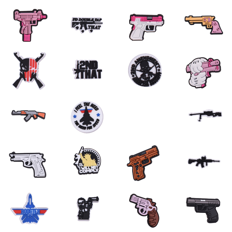 Men Shoes Jeans - Gun Shoe Charms for Crocs Sandals