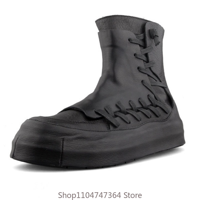 Men'S Shoes Hush Puppies - Retro Design Genuine Leather Casual Ankle