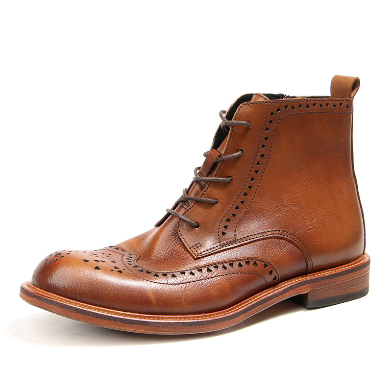 Men'S Shoes Brogues - Vintage Mens Ankle Chelsea Boots Luxury