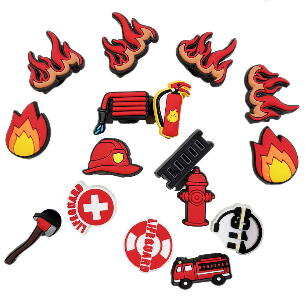 Men Shoes Jeans - Fireman Shoe Charms for Crocs Accessories