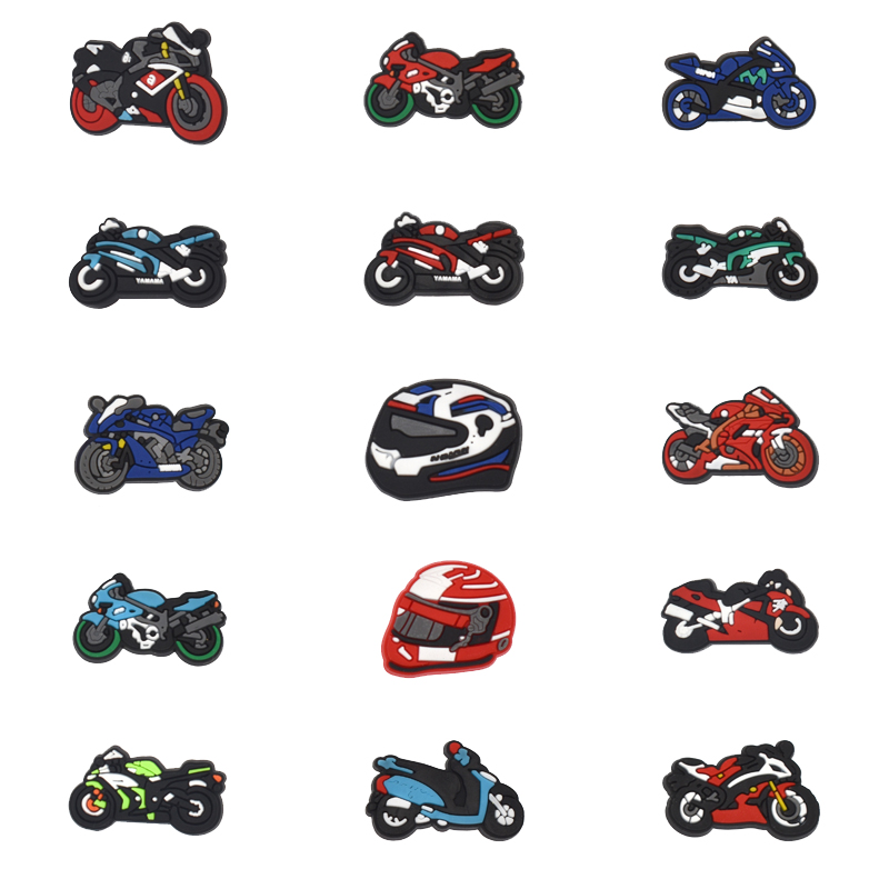 Men Shoes Jeans - Motorcycles Shoe Charms for Crocs Sandals
