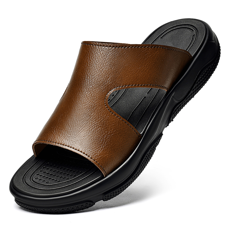 Men's Leather Slide Sandals No - Men'S Shoes Hush Puppies review and price