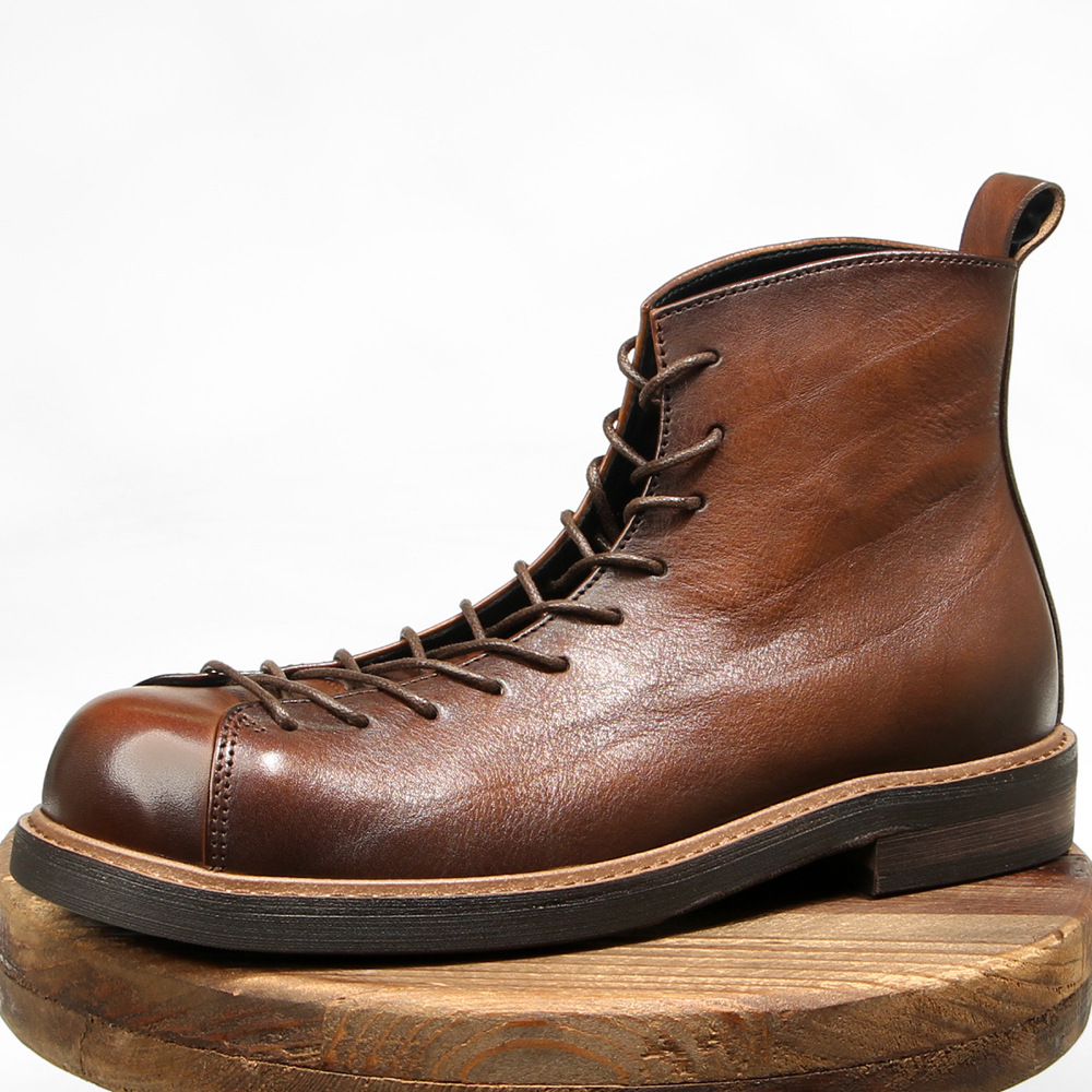 Genuine Leather Round Toe Casu - Men'S Shoes Dress Casual review and price