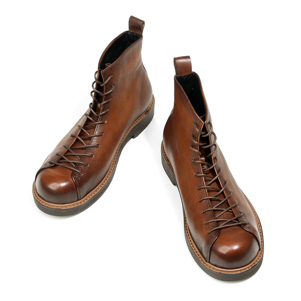 Genuine Leather Round Toe Casu - Men'S Shoes Dress Casual review and price
