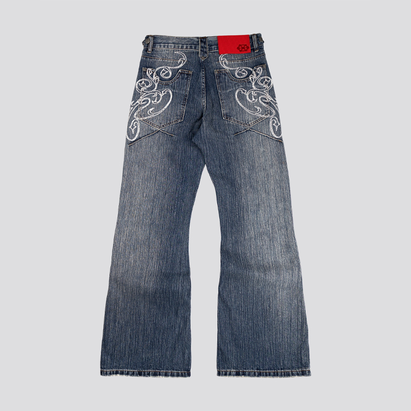 Y2k Blue Opening Bootcut Jeans - Men Shoes Jeans review and price