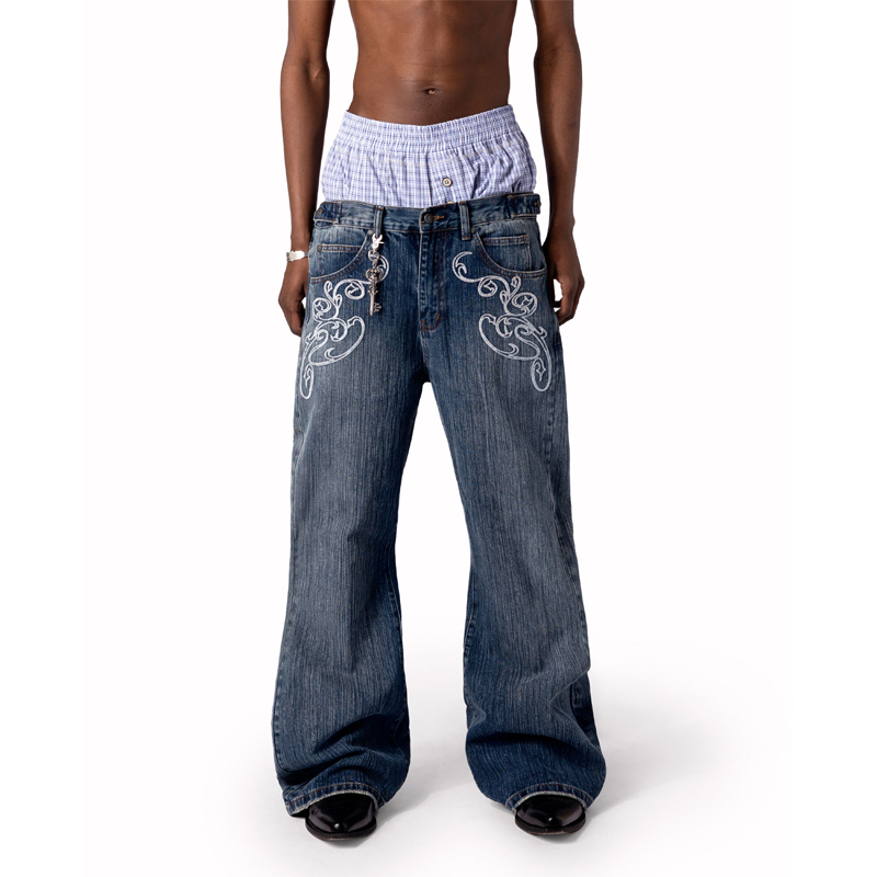 Y2k Blue Opening Bootcut Jeans - Men Shoes Jeans review and price