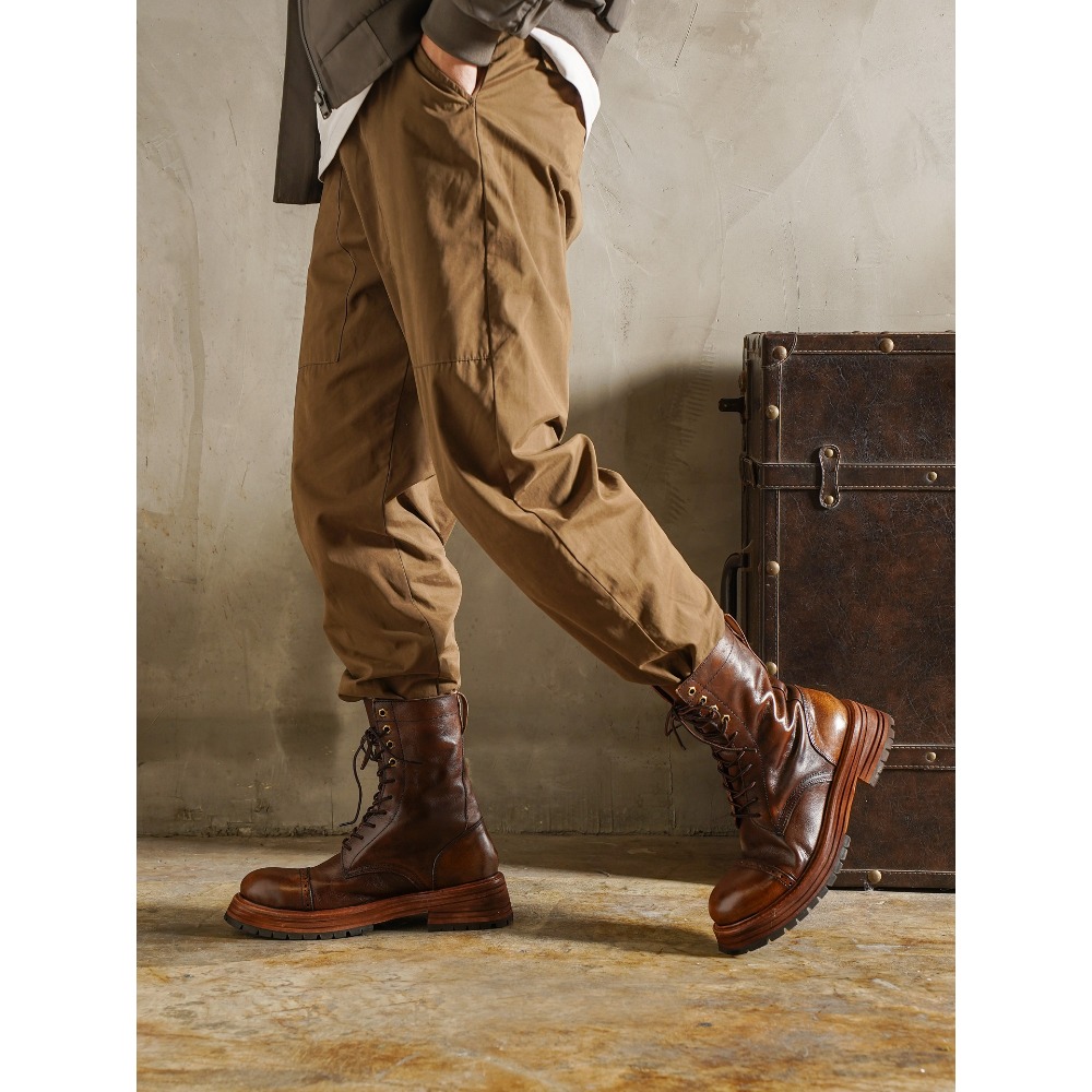 Men's Genuine Leather Motorcyc - Men'S Shoes Brogues review and price