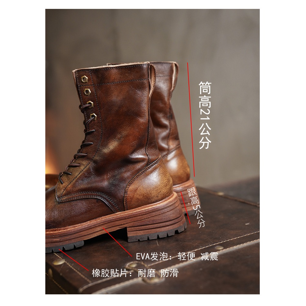 Men's Genuine Leather Motorcyc - Men'S Shoes Brogues review and price