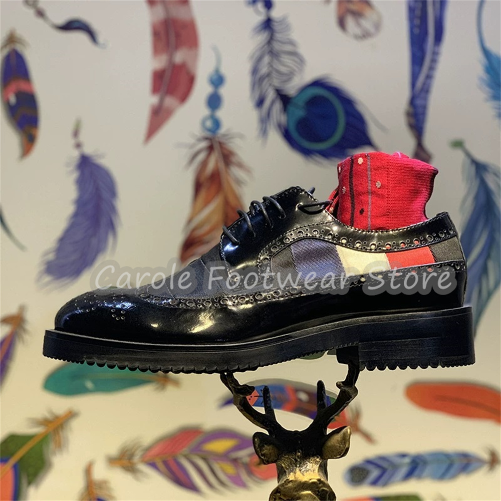 Fashion Mixed Color Carved Lac - Men'S Shoes Brogues review and price