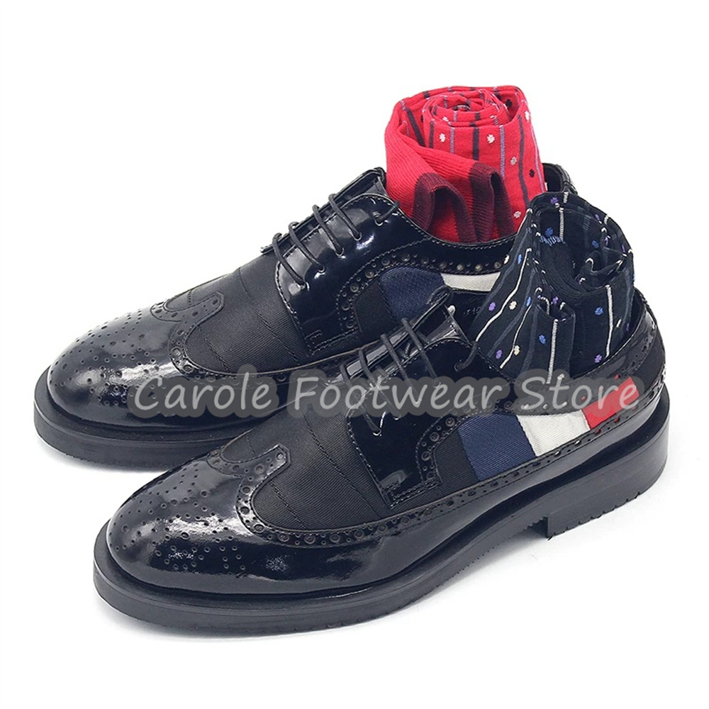 Fashion Mixed Color Carved Lac - Men'S Shoes Brogues review and price
