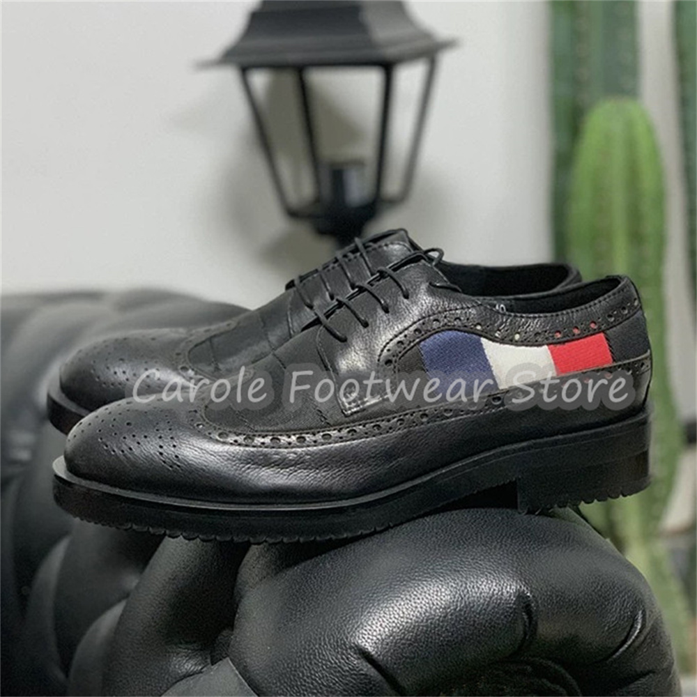 Fashion Mixed Color Carved Lac - Men'S Shoes Brogues review and price