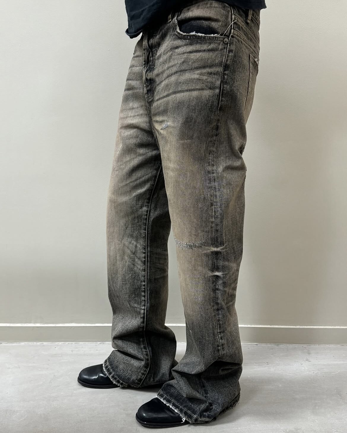 Sun-Faded, Washed, Distressed, - Men Shoes Jeans review and price