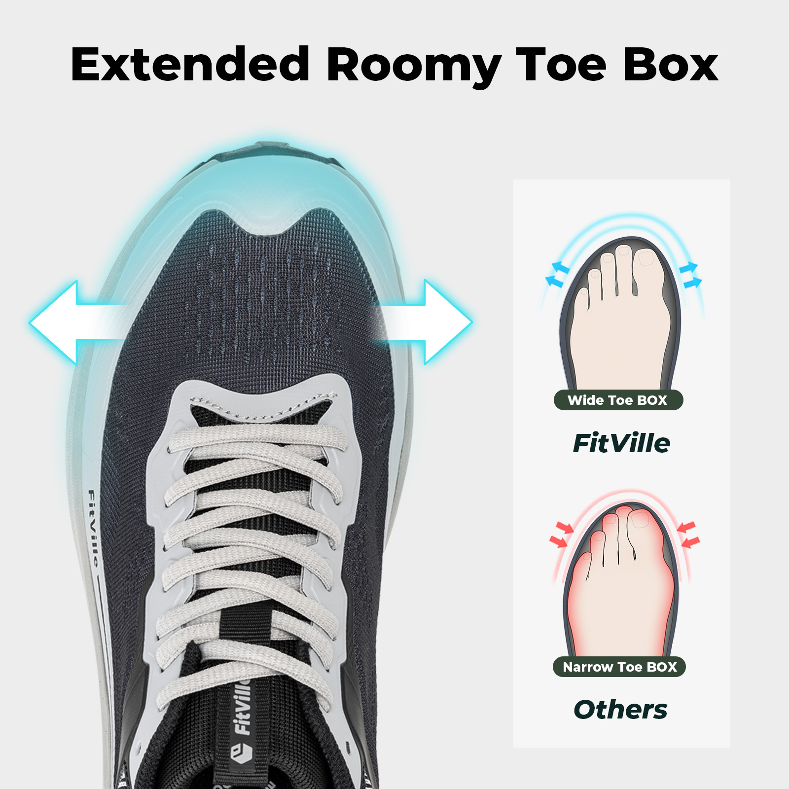 FitVille Wide Sports Shoes Wea - Men'S Shoes V5 Rnr review and price